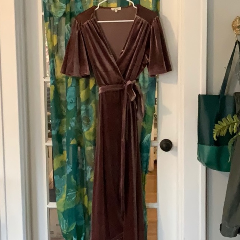 Velvet Henley Dress